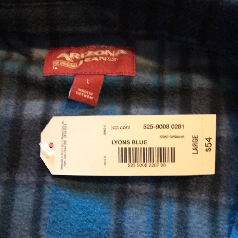 Flannel Shirt Jacket Two Pocket Snap Front - Picture 2 of 4